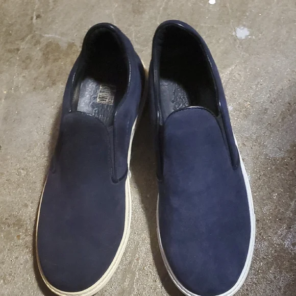 Men's Sz 7 NiB $450 Mr. Hare Navy Slip-On Sneakers